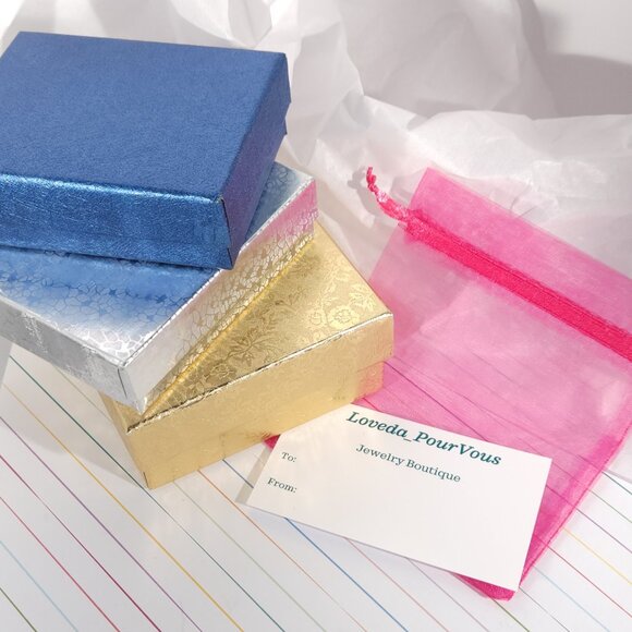 Opal, Garnet & White Topaz Earrings - Picture 6 of 6